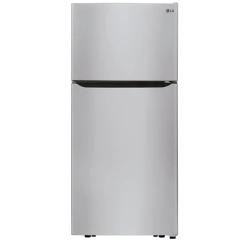 DALLAS LOCATION - LG - 20.2 Cu. Ft. Top-Freezer Refrigerator - Stainless Steel