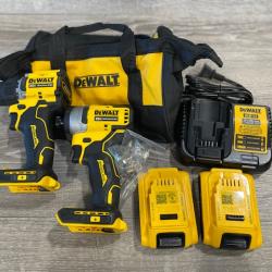 AS-IS DEWALT ATOMIC 20-Volt MAX Lithium-Ion Cordless Combo Kit