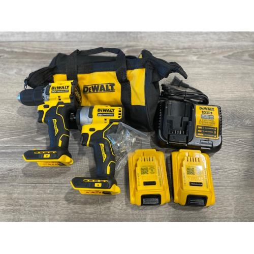 AS-IS DEWALT ATOMIC 20-Volt MAX Lithium-Ion Cordless Combo Kit