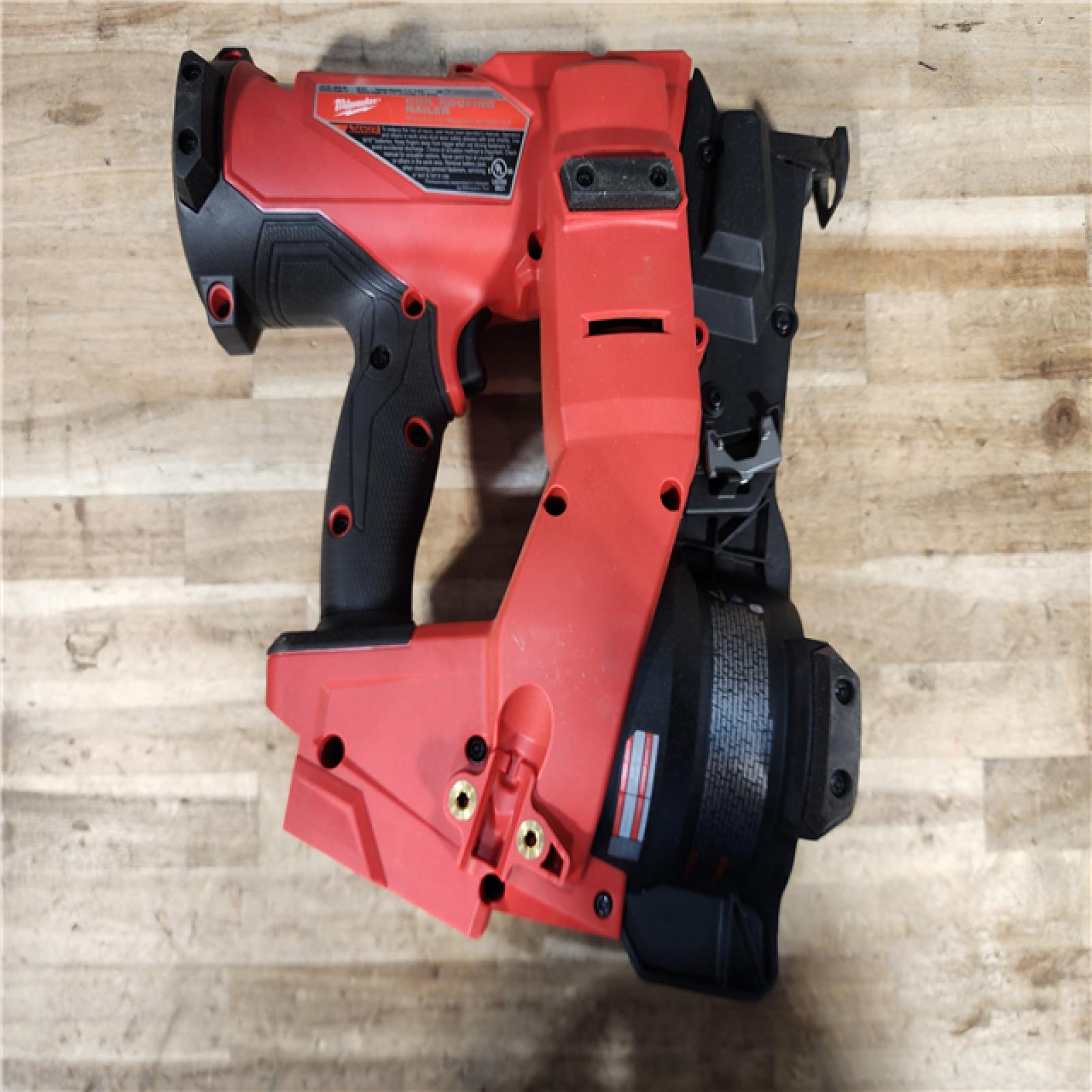 HOUSTON LOCATION - AS-IS Milwaukee FUEL 18-Volt Lithium-Ion Brushless Cordless Coil Roofing Nailer (Tool Only)