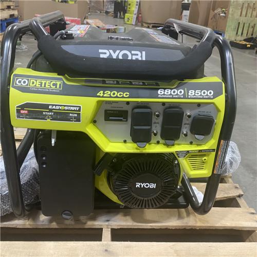 Dallas Location - As-Is RYOBI 6800-Watt Gasoline Powered Portable Generator