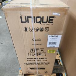 Phoenix NEW Unique 20 in. 2.4 cu. ft. Propane Gas Off-Grid Range with Battery Ignition Sealed Burners in White (SEALED)