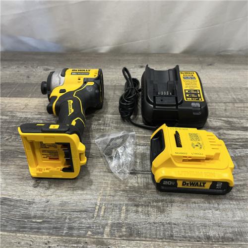 AS-IS DEWALT Atomic 20V Max Lithium-Ion Brushless Cordless Compact 1/4 in. Impact Driver Kit