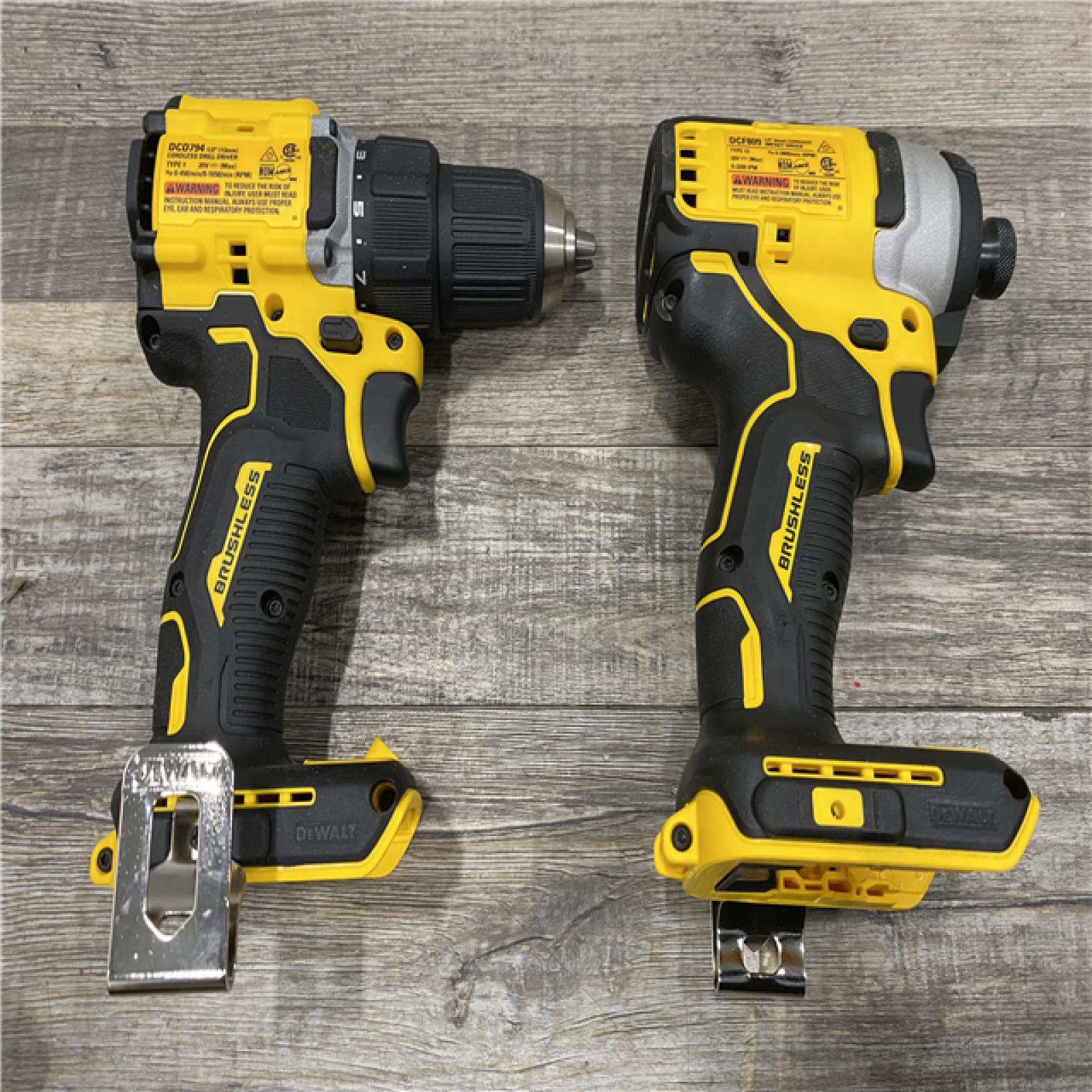 AS-IS DEWALT ATOMIC 20-Volt MAX Lithium-Ion Cordless (2-Tool) Combo Kit