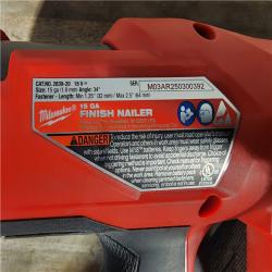 HOUSTON LOCATION - AS-IS Milwaukee 2839-20 M18 FUEL 15 Ga. 18 Volt Brushless Angled Finish Nailer (TOOL ONLY)
