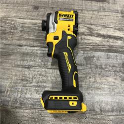AS-IS DEWALT ATOMIC 20V MAX Lithium-Ion Cordless 1/4 in. Brushless Impact Driver Kit