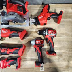 HOUSTON LOCATION - AS-IS (APPEARS LIKE NEW) Milwaukee M18 18-Volt Lithium-Ion Cordless Combo Kit 7-Tool with 2-Batteries, Charger and Tool Bag