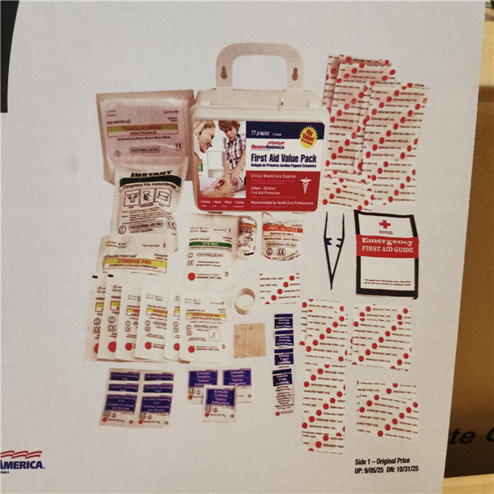 Phoenix NEW Ready America 77-Piece First Aid Kit Pallet (128-Kits) RV: $1 109
