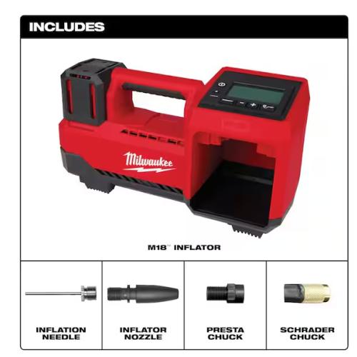 NEW! - Milwaukee M18 18-Volt Lithium-Ion Cordless Electric Portable Inflator (Tool-Only)