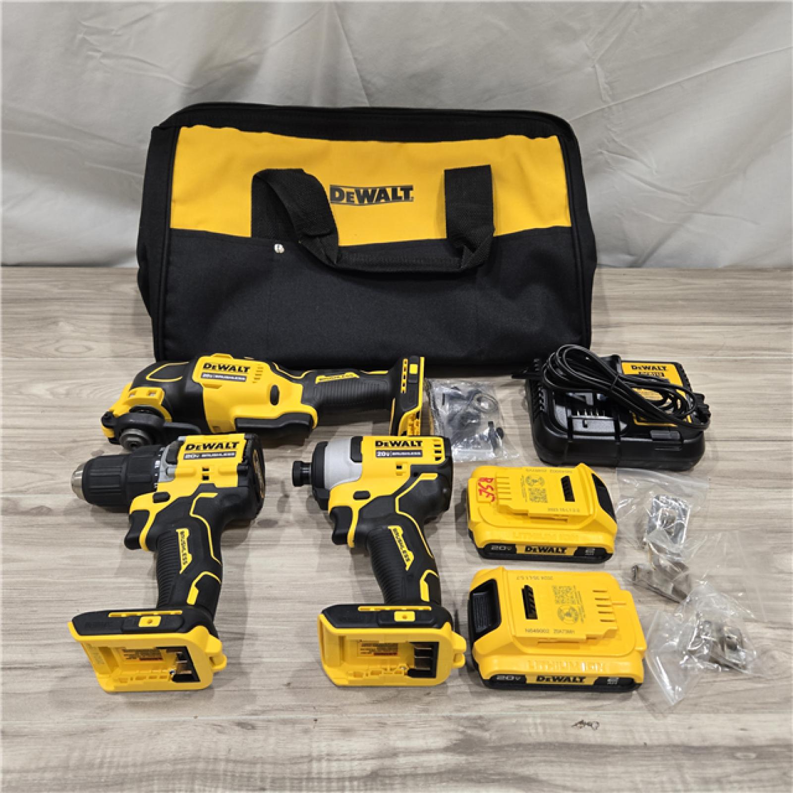 AS-IS DeWalt 20V MAX ATOMIC Cordless Brushless 4-Tool Combo Kit