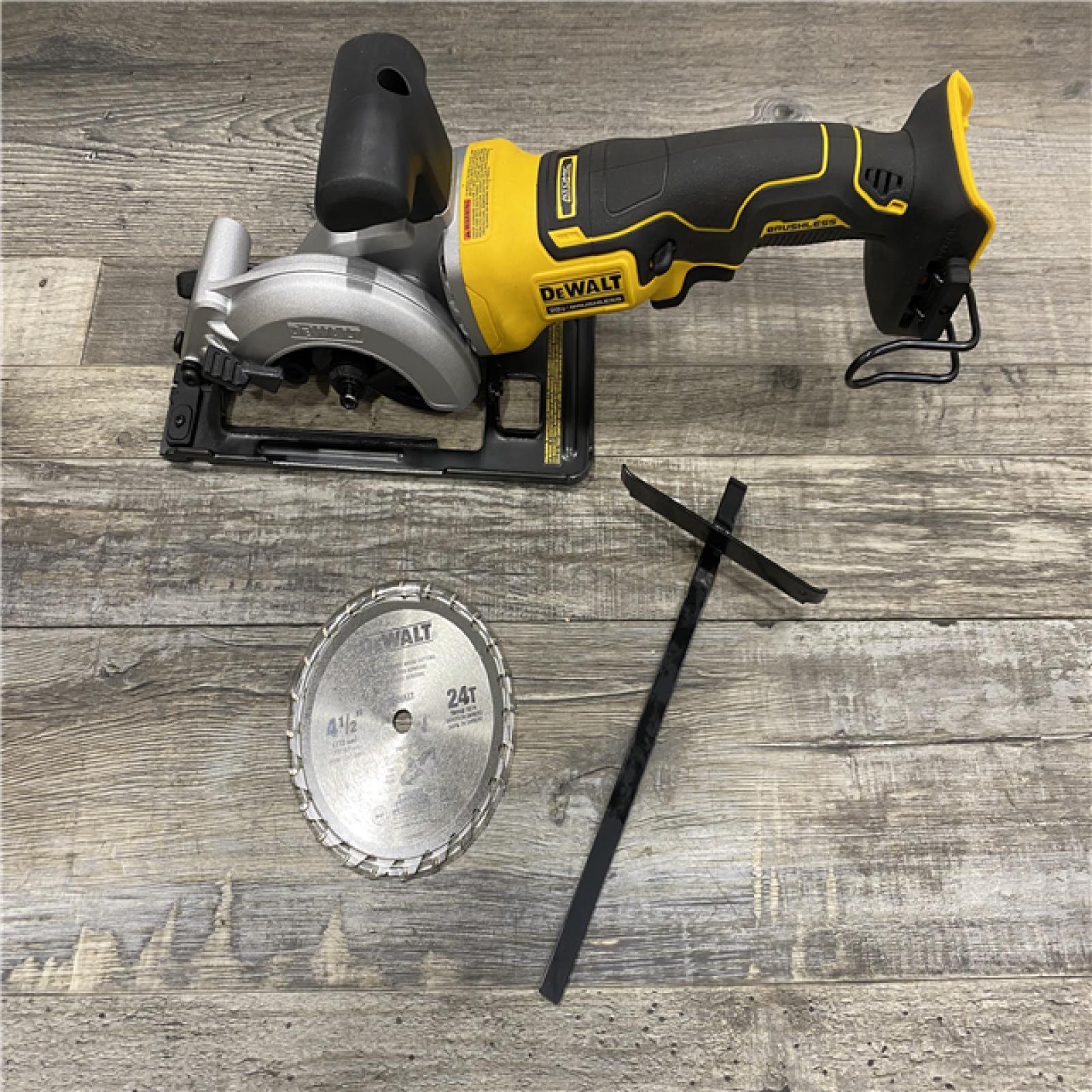 AS-IS DEWALT ATOMIC 20V MAX Cordless Brushless 4-1/2 in. Circular Saw (Tool Only)