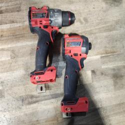 HOUSTON LOCATION - AS-IS MILWAUKEE FUEL 18V Lithium-Ion Brushless Cordless Hammer Drill and Impact Driver Combo Kit