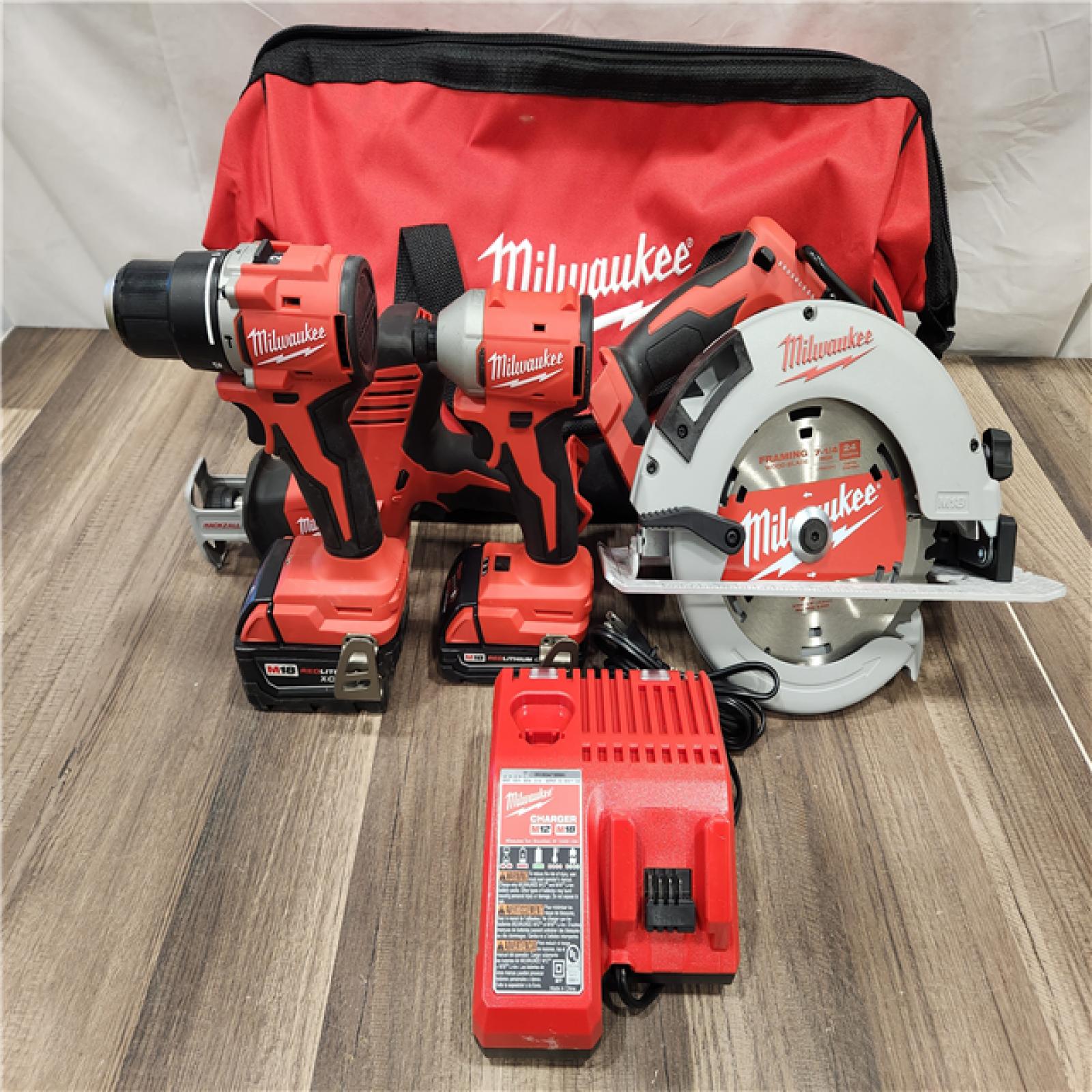 AS-IS- Milwaukee M18 4-Tool Combo Kit