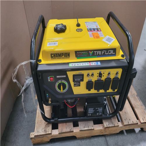 CALIFORNIA AS IS CHAMPION 11 500/9200 TRI FUEL PORTABLE GENERATOR