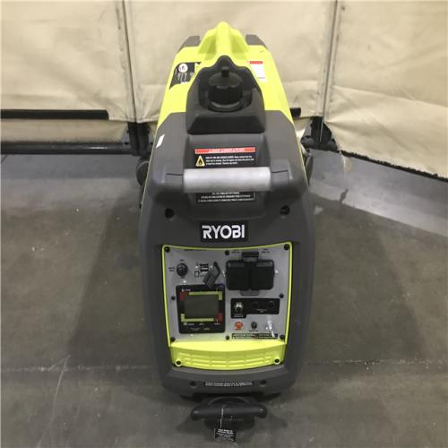 California AS-IS Ryobi 2 300-Watt Recoil Start Bluetooth Super Quiet Gasoline Powered Digital Inverter Generator with CO Shutdown Sensor