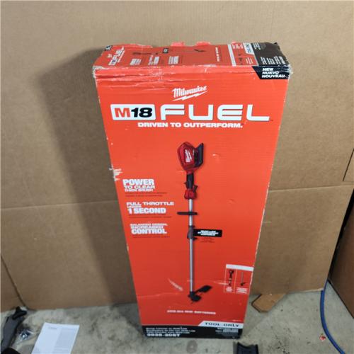 Houston location AS-IS Milwaukee M18 FUEL Quik-Lok 2825-20ST 16 in. 18 V Battery String Trimmer Tool Only