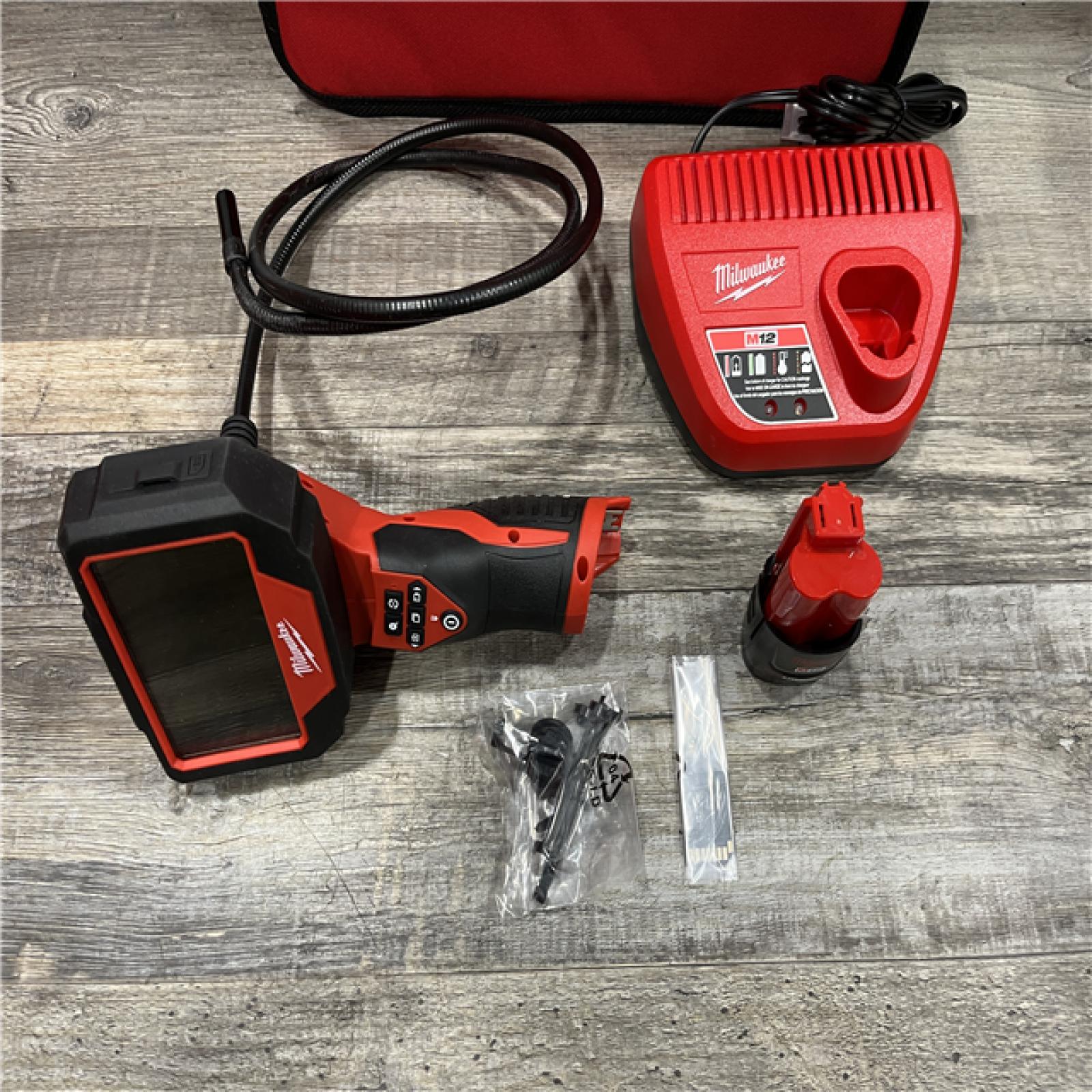 AS-IS Milwaukee 12V Lithium-Ion Cordless M-SPECTOR 360-Degree 4 ft. Inspection Camera Kit