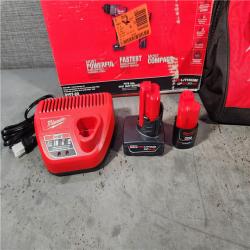 HOUSTON LOCATION - AS-IS Milwaukee 3497-22 12V Brushless Hammer Drill and Impact Driver Combo Kit