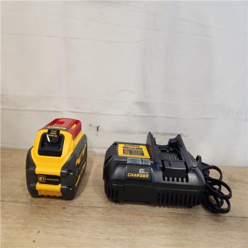 AS-IS- FLEXVOLT 20V/60V MAX Lithium-Ion 6.0Ah Battery Pack with 6 Amp Output Charger