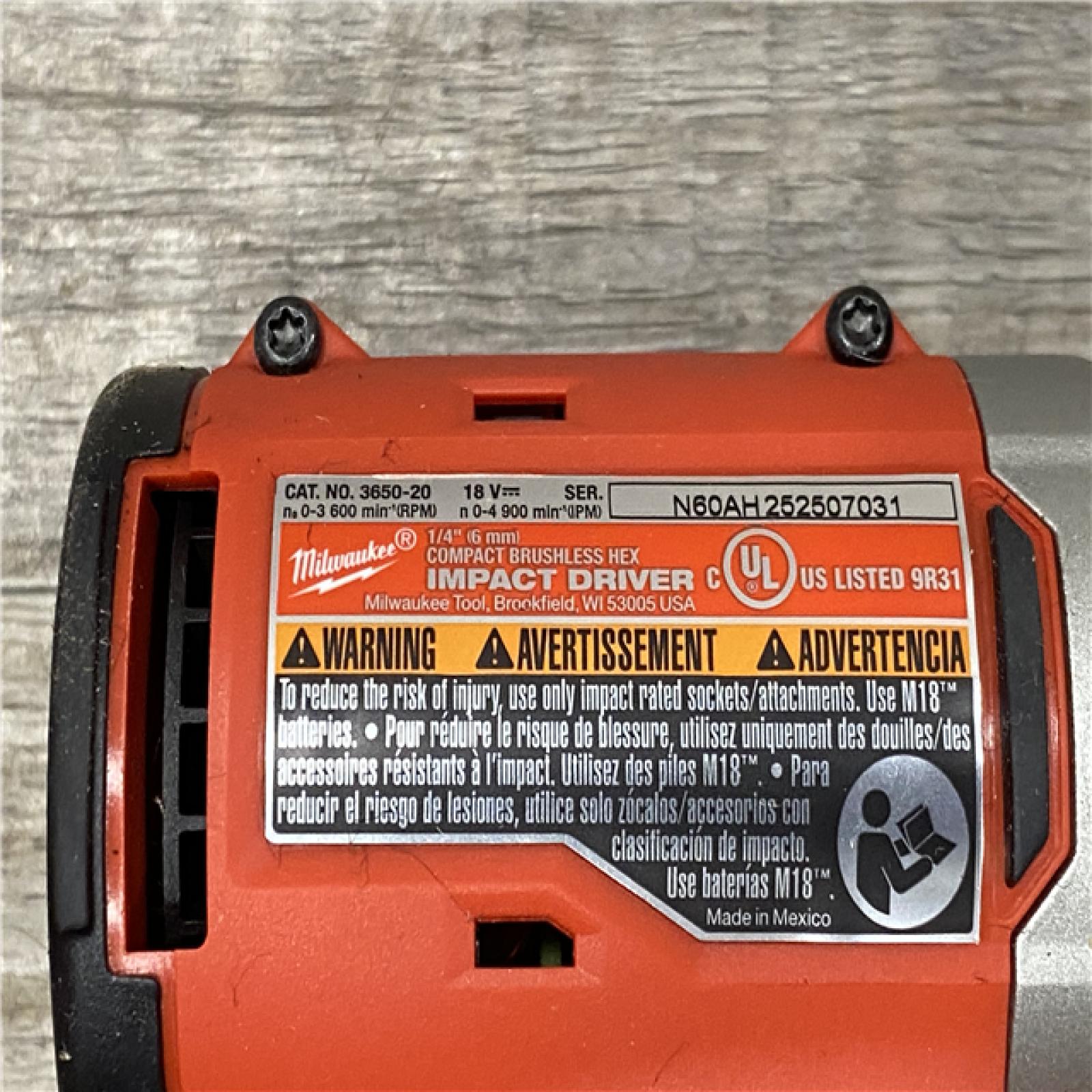 AS-IS Milwaukee 18V Lithium-Ion Brushless Cordless Compact Drill/Impact Combo Kit