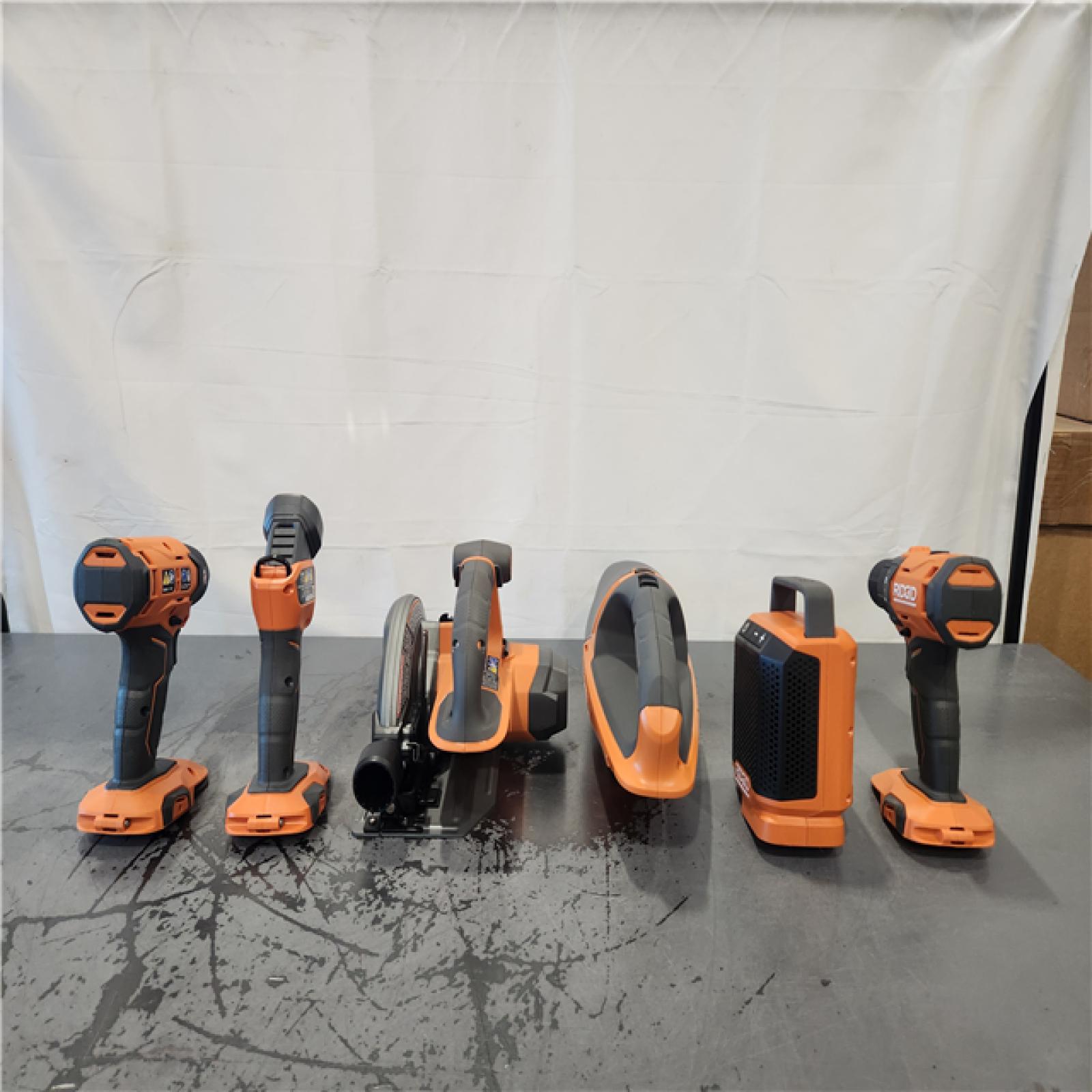 AS-IS- 18V Cordless 6-Tool Combo Kit with 2.0 Ah Battery  Charger  and Tool Bag