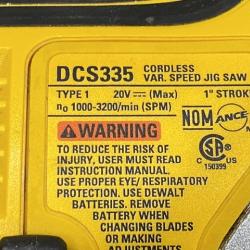 AS-IS DEWALT 20V MAX XR Cordless Barrel Grip Jigsaw (Tool Only)