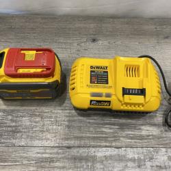 AS-IS DEWALT 20V/60V MAX FLEXVOLT Lithium-Ion 9.0Ah Battery and Charger Starter Kit