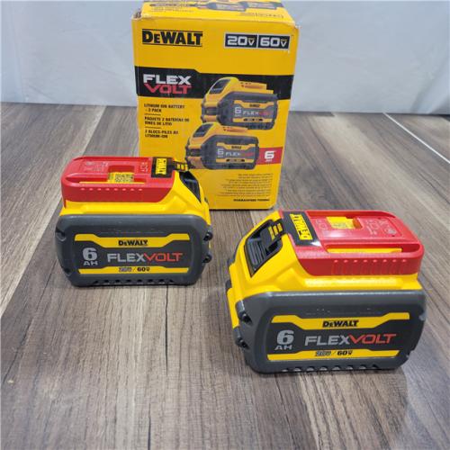 AS-IS DEWALT FLEXVOLT 20-Volt/60-Volt MAX Lithium-Ion 6.0Ah Battery Pack (2-Pack)