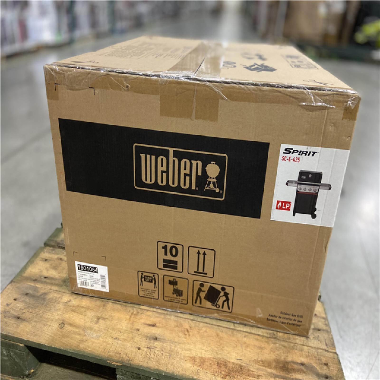 DALLAS LOCATION - Weber Spirit SC-E-425 4-Burner Propane Gas Grill in Black with Crafted Griddle Insert