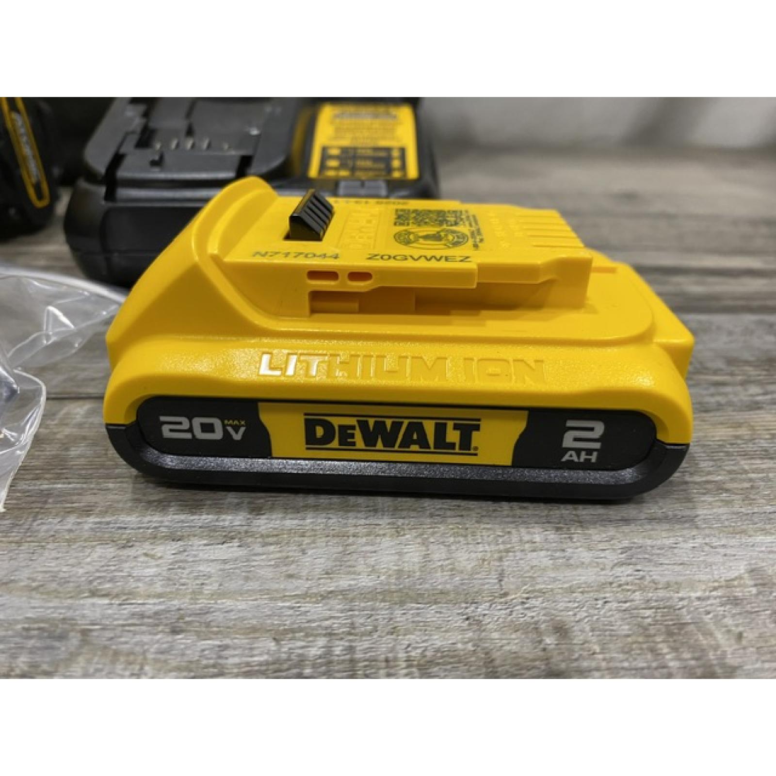 AS-IS DEWALT Atomic 20V Lithium-Ion Cordless Compact 1/2 in. Drill/Driver Kit