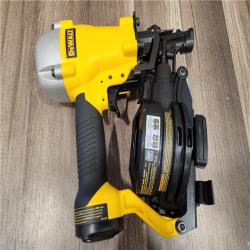 AS-IS- DeWalt 1-3/4 in. 15 Degree Pneumatic Coil Roofing Nailer (Tool-Only)