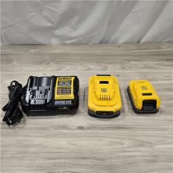 AS-IS DeWalt 20V MAX POWERSTACK DCBP315-2C Lithium-Ion 1.7Ah and 5Ah Battery and Charger Starter Kit