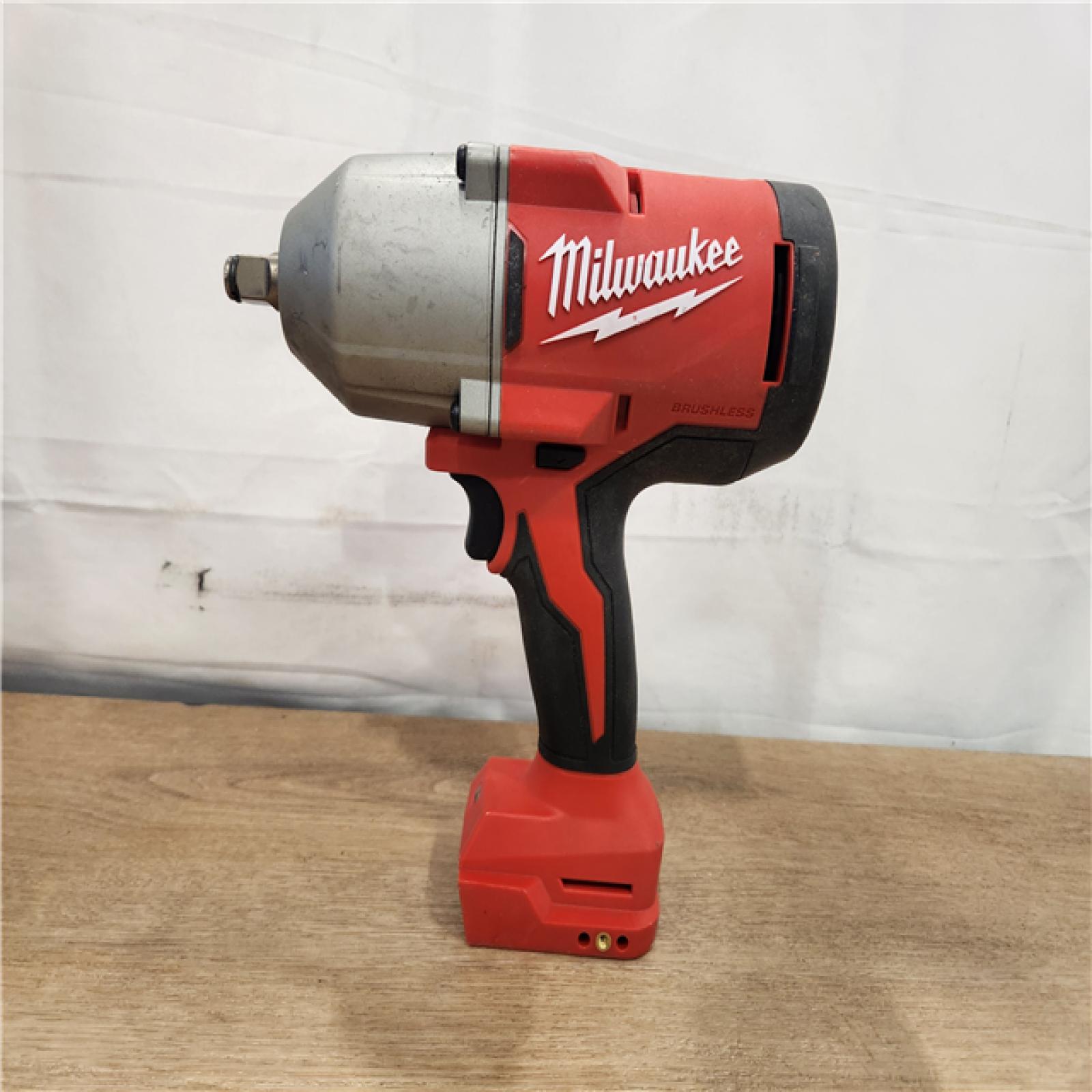 AS-IS- Milwaukee 18-Volt Lithium-Ion Brushless 1/2 in. High Torque Impact Wrench with Friction Ring (Tool-Only)