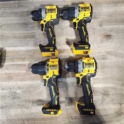 HOUSTON LOCATION - AS-IS DEWALT 4 TOOL COMBO KIT W/ (2) BATTERY & CHARGER
