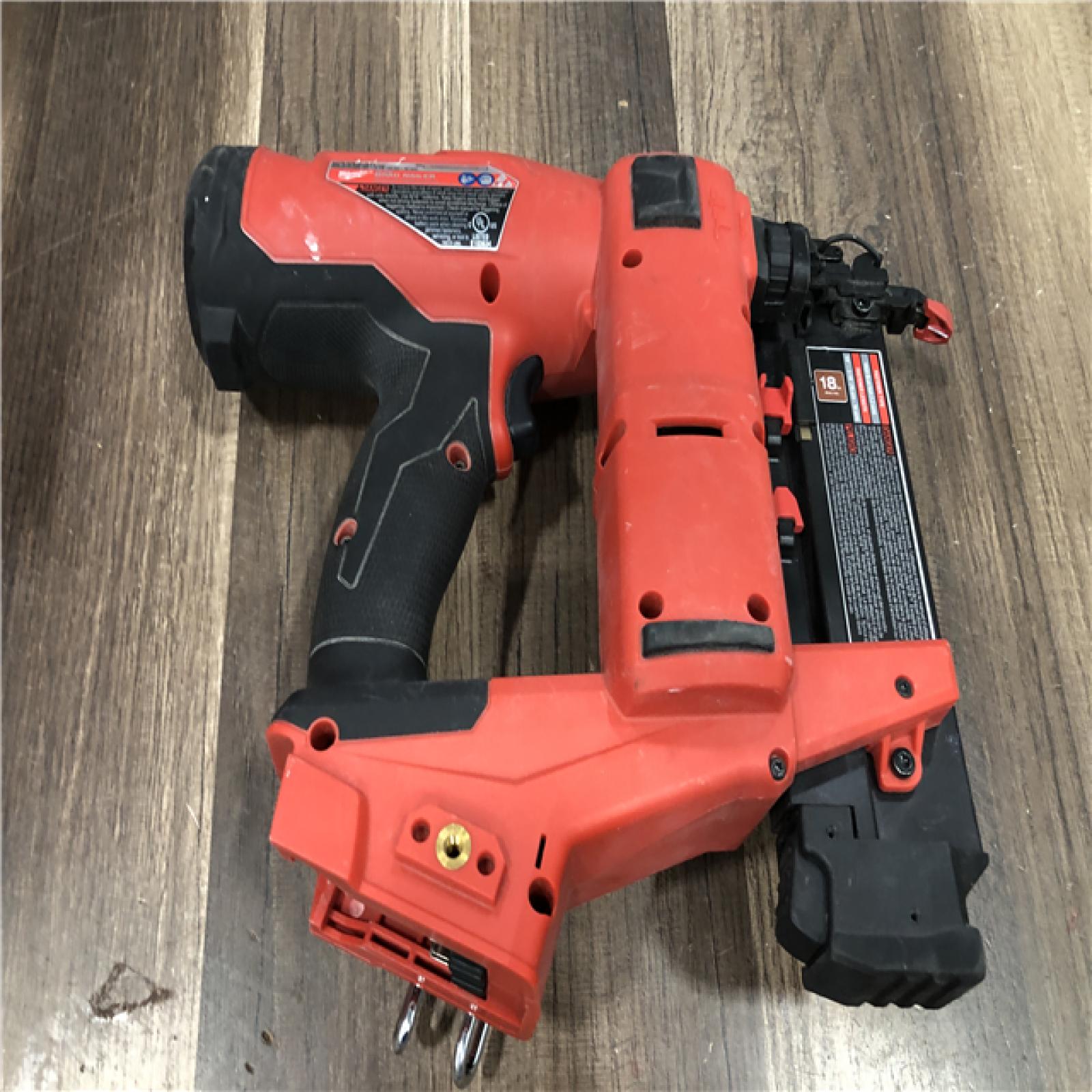 AS-IS Milwaukee FUEL 18-Volt Lithium-Ion Brushless Cordless Gen II 18-Gauge Brad Nailer (Tool-Only)
