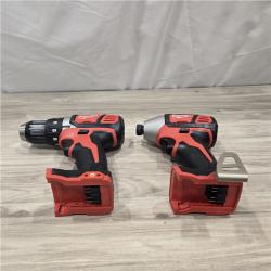 AS-IS Milwaukee 18V Cordless 2-Tool Drill/Driver and Impact Driver Kit