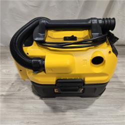 AS-IS DeWalt 2 Gal. MAX Cordless/Corded Wet/Dry Vacuum and (1) 20V MAX Compact 2.0Ah Battery