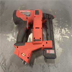 AS-IS- MILWAUKEE FUEL 18V Cordless 18-Gauge 1/4 in. Narrow Crown Stapler (Tool-Only)