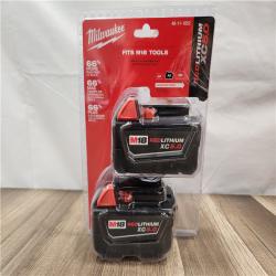 AS-IS- Milwaukee M18 18-Volt Lithium-Ion XC Extended Capacity 5.0 Ah Battery Pack (2-Pack)