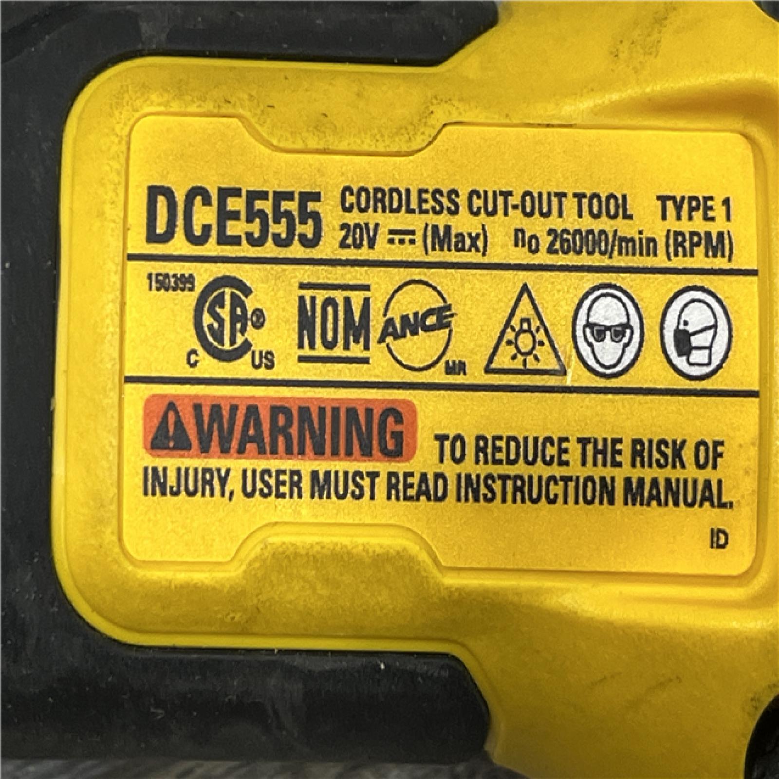 AS-IS DEWALT XR 20V Lithium-Ion Cordless Rotary Drywall Cut-Out Tool (Tool Only)