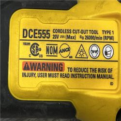 AS-IS DEWALT XR 20V Lithium-Ion Cordless Rotary Drywall Cut-Out Tool (Tool Only)