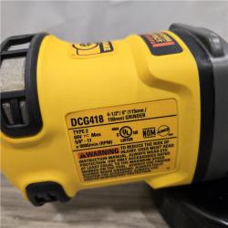 AS-IS DEWALT 60V MAX Cordless Small Angle Grinder (Tool Only)