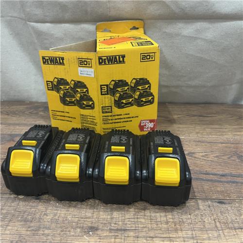 AS-IS DEWALT 20V Max 3Ah Battery 4 Pack