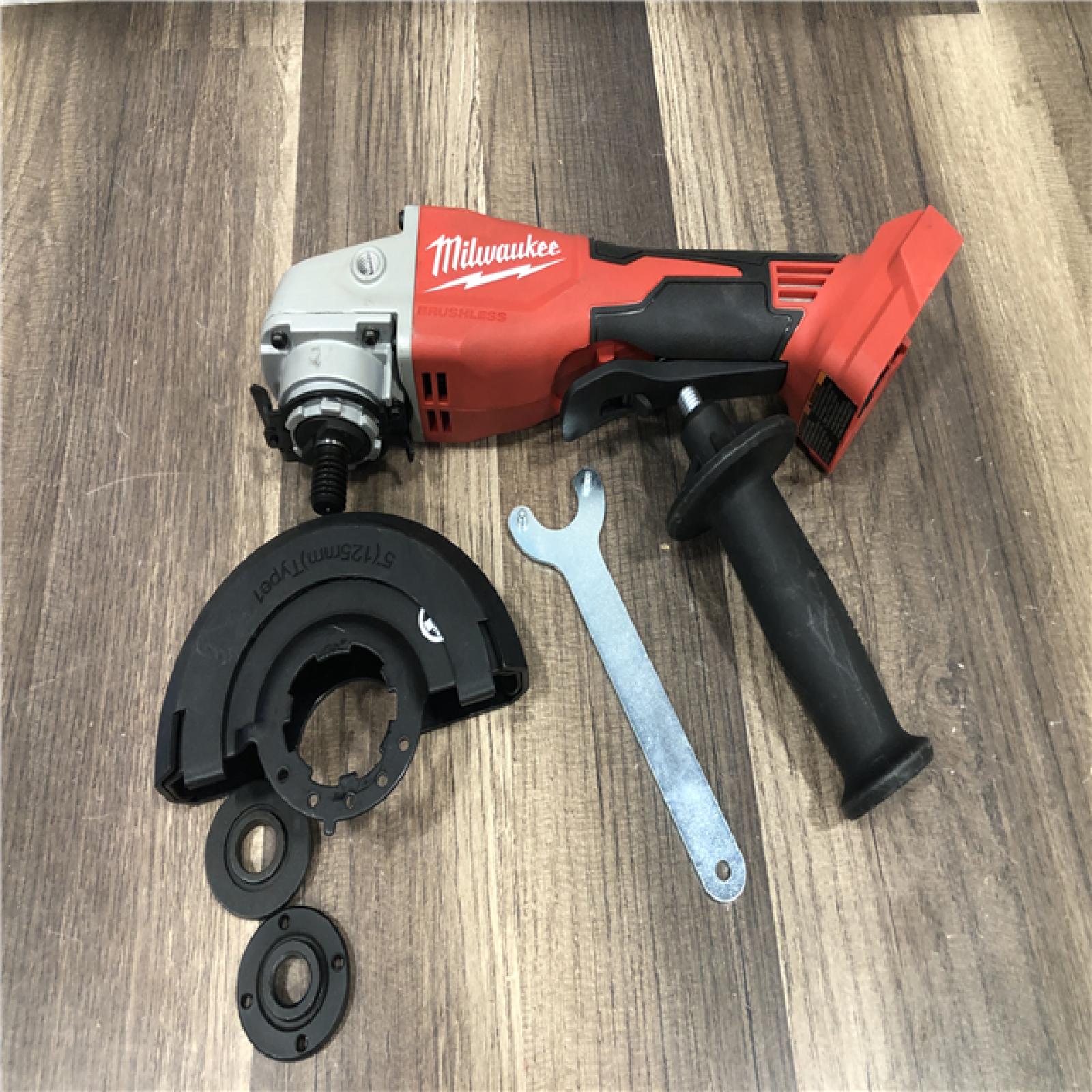 AS-IS Milwaukee 18V Lithium-Ion Brushless Cordless 4-1/2 in./5 in. Grinder w/Paddle Switch (Tool-Only)