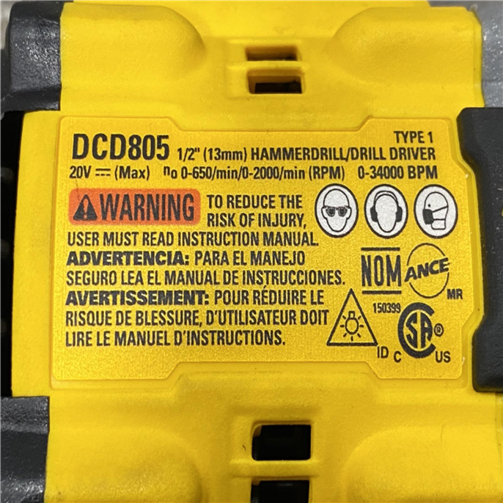 AS-IS DEWALT 20V Compact Cordless 1/2 in. Hammer Drill (Tool-Only)