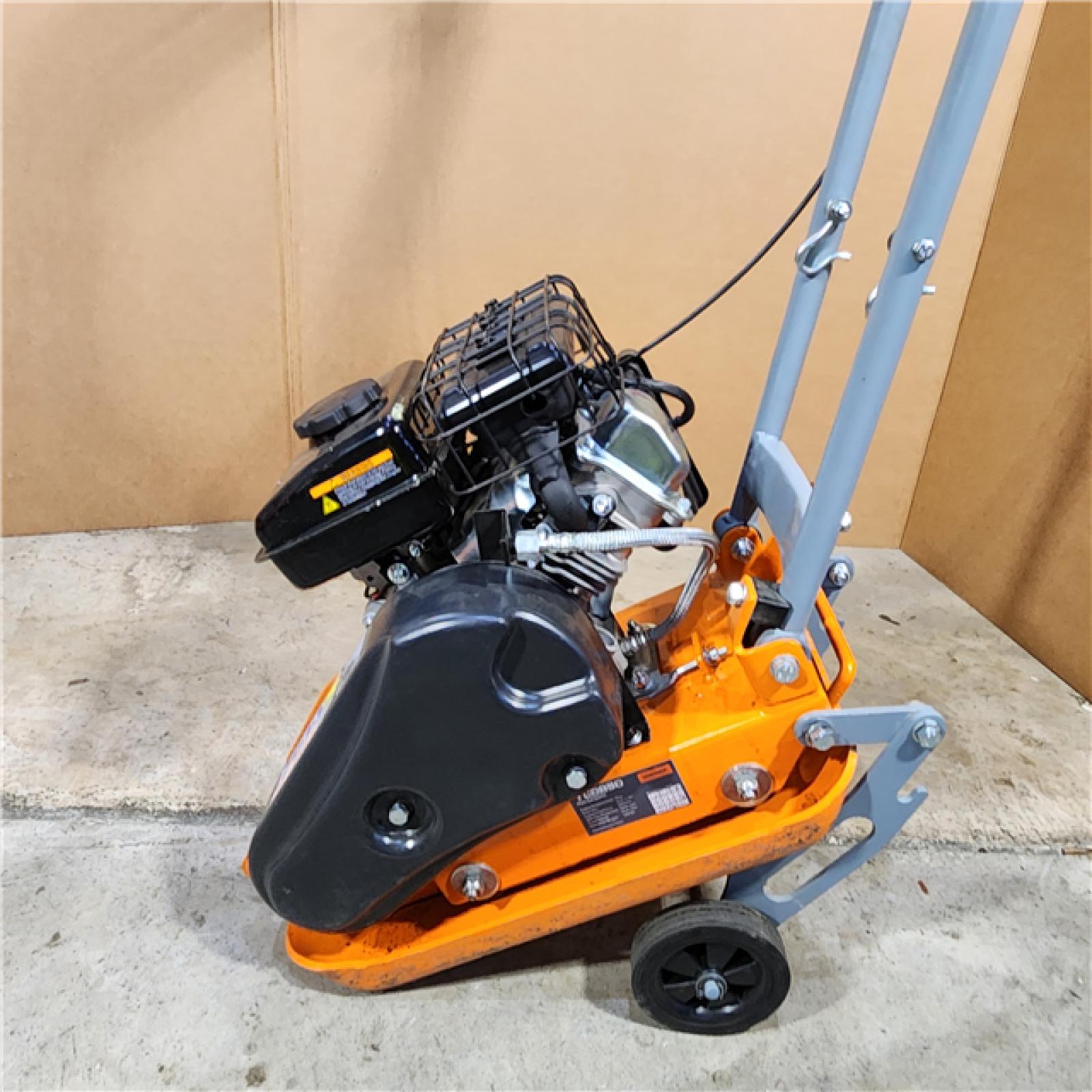 Houston location-AS-IS YARDMAX YC0850 1 850 Lb. Compaction Force Plate Compactor 2.5HP/79cc Recoil