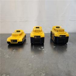 AS-IS- DeWalt 20V MAX Lithium-Ion 2.0 Ah and (2) 4.0 Ah Battery Packs (3-Pack)