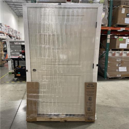 DALLAS LOCATION - 36 in. x 80 in. LH2P Sqtop Hollow Core White Primed Composite Smooth Single Prehung Interior Door w/356 Casing Blk-Hinge PALLET-(5 UNITS)