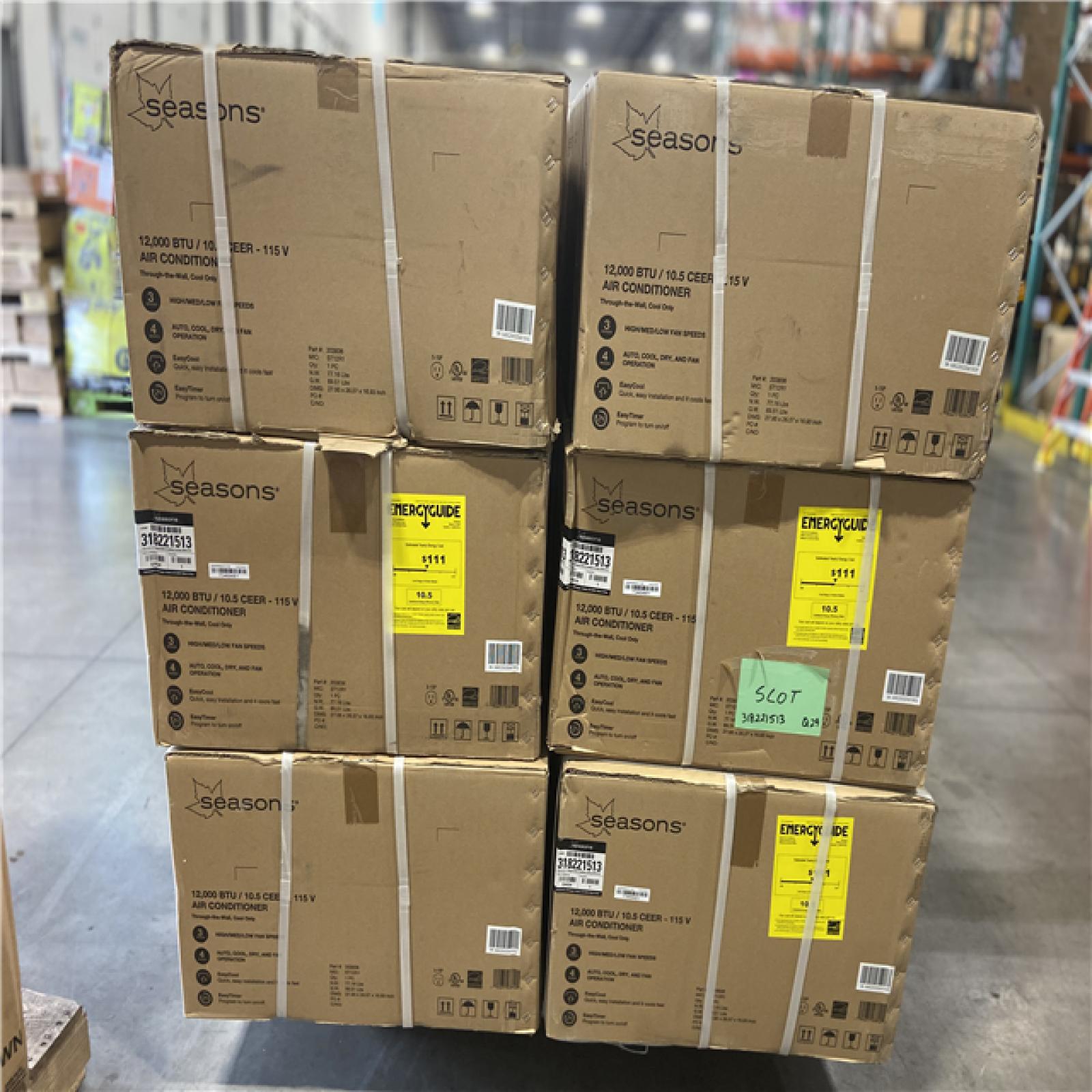 DALLAS LOCATION - Seasons 12 000 BTU 115 V Through-The-Wall Cool-Only Air Conditioners