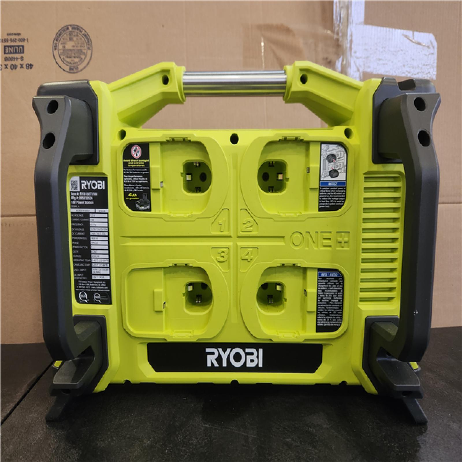 Phoenix NEW RYOBI 18V ONE+ 1800-Watt Portable Battery Inverter Power Station/8-Port Charger (Tool Only)